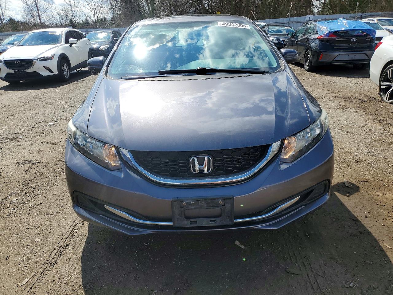 2015 Honda Civic Lx Серый vin: 2HGFB2F57FH011053