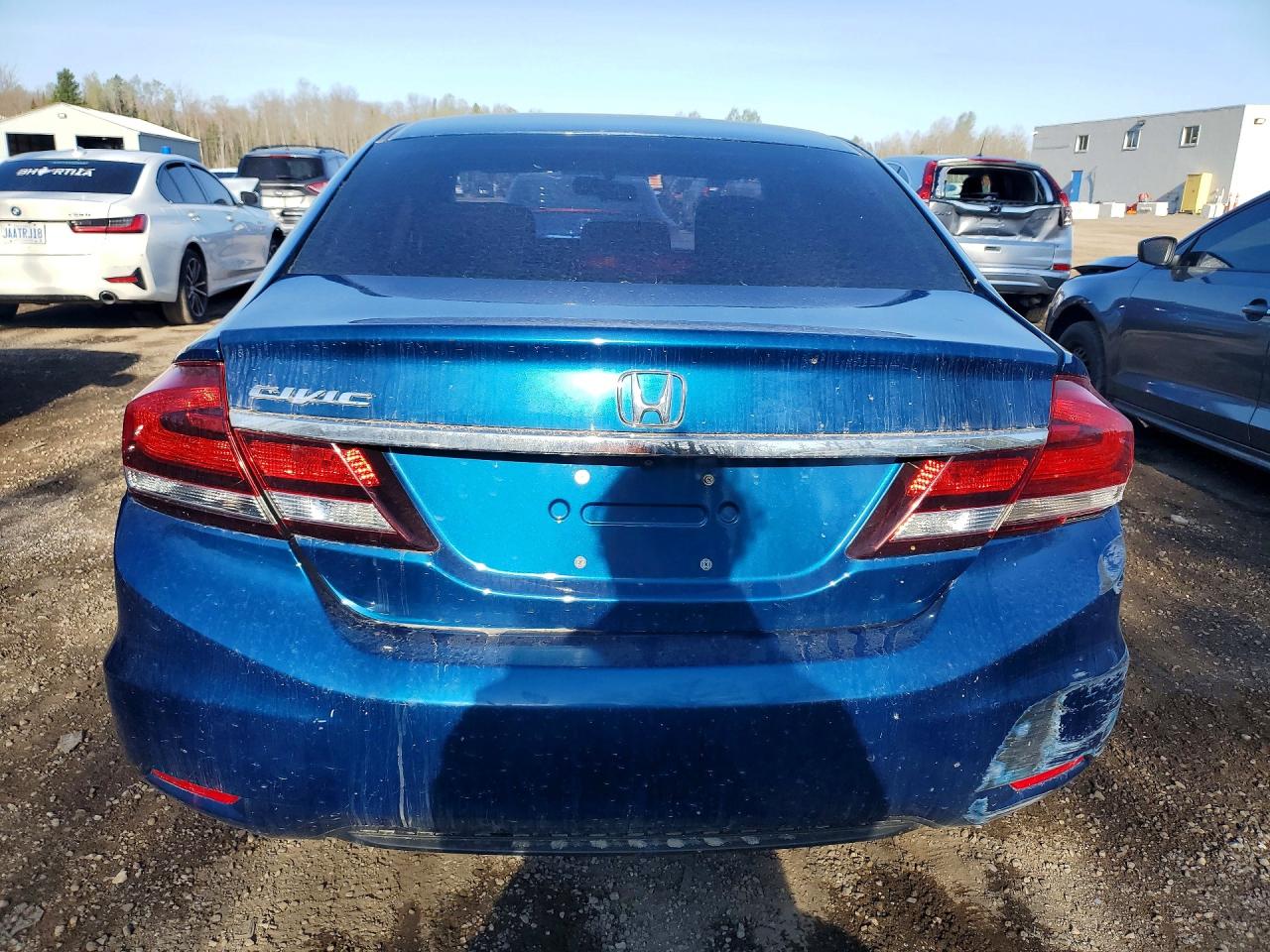 2015 Honda Civic Lx Blue vin: 2HGFB2F57FH018729