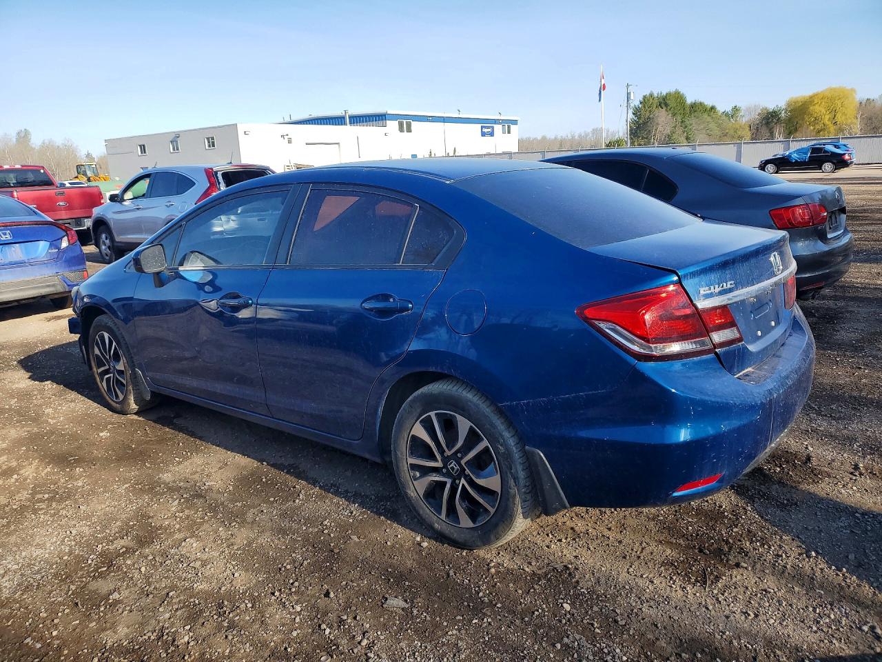 2015 Honda Civic Lx Blue vin: 2HGFB2F57FH018729