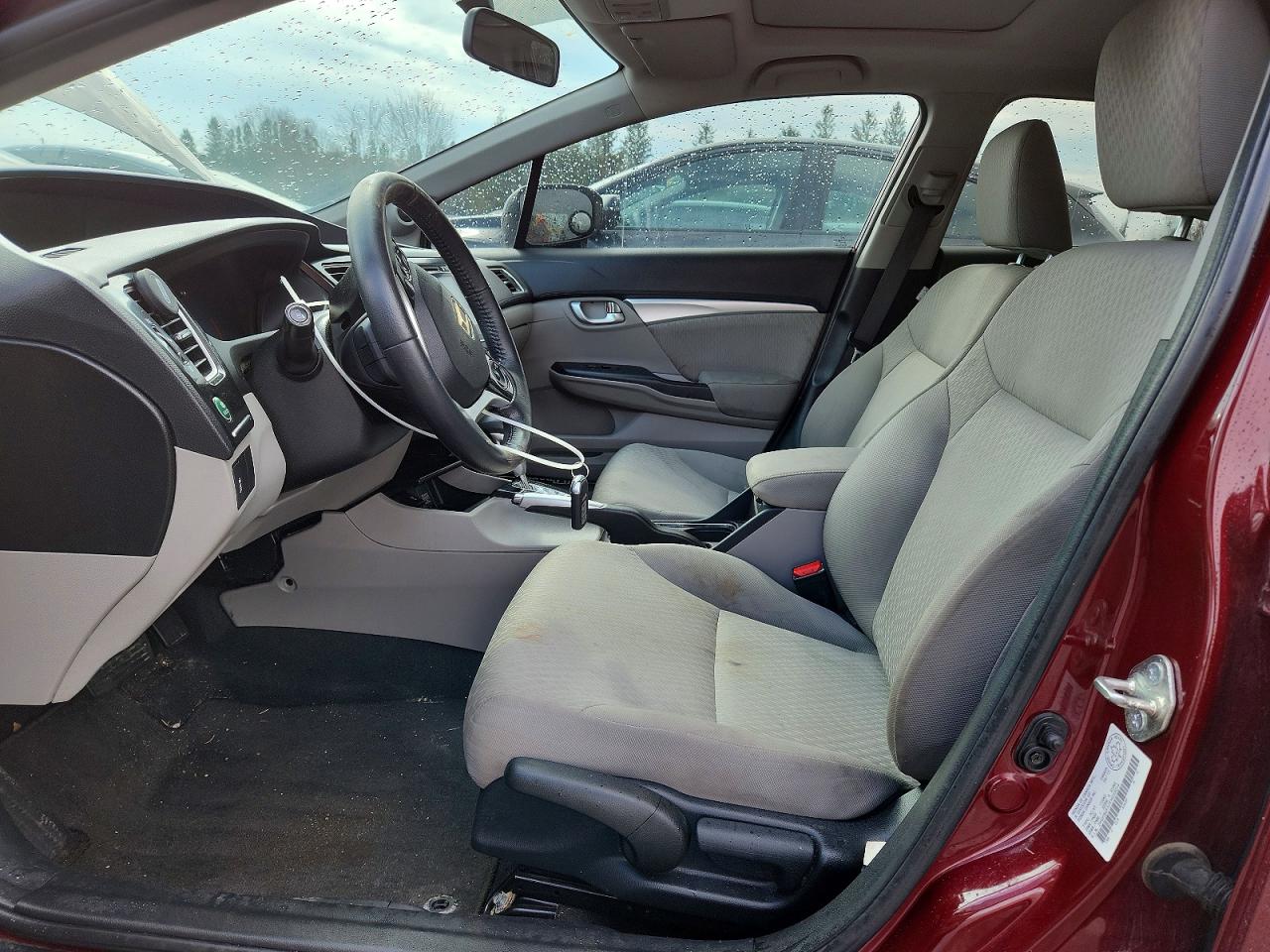 2015 Honda Civic Lx Burgundy vin: 2HGFB2F57FH035014