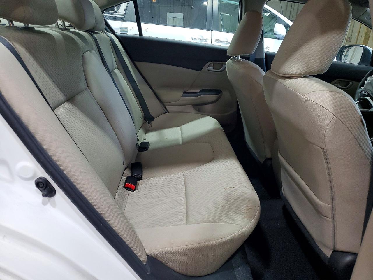 2015 Honda Civic Lx White vin: 2HGFB2F57FH504683