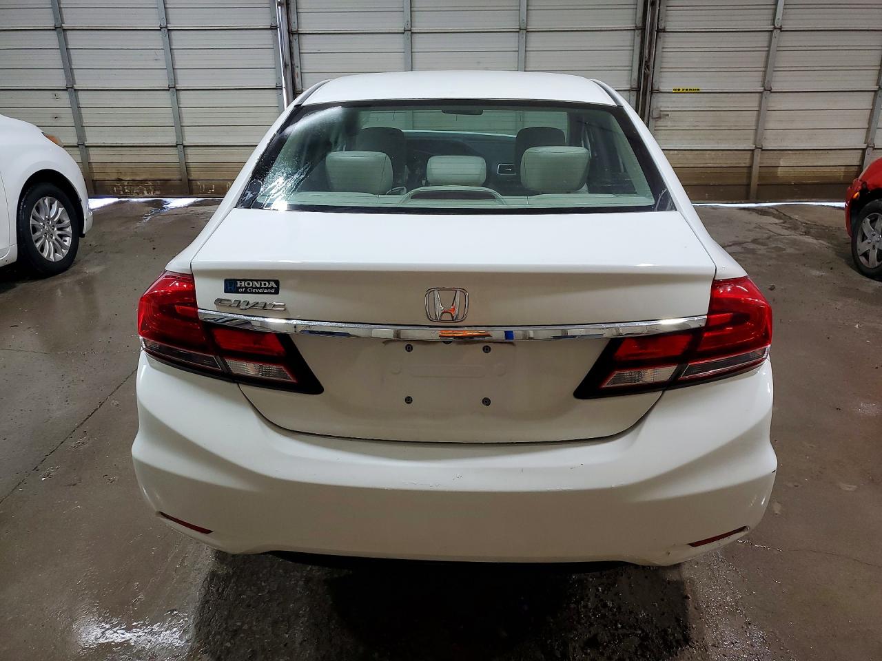 2015 Honda Civic Lx White vin: 2HGFB2F57FH504683