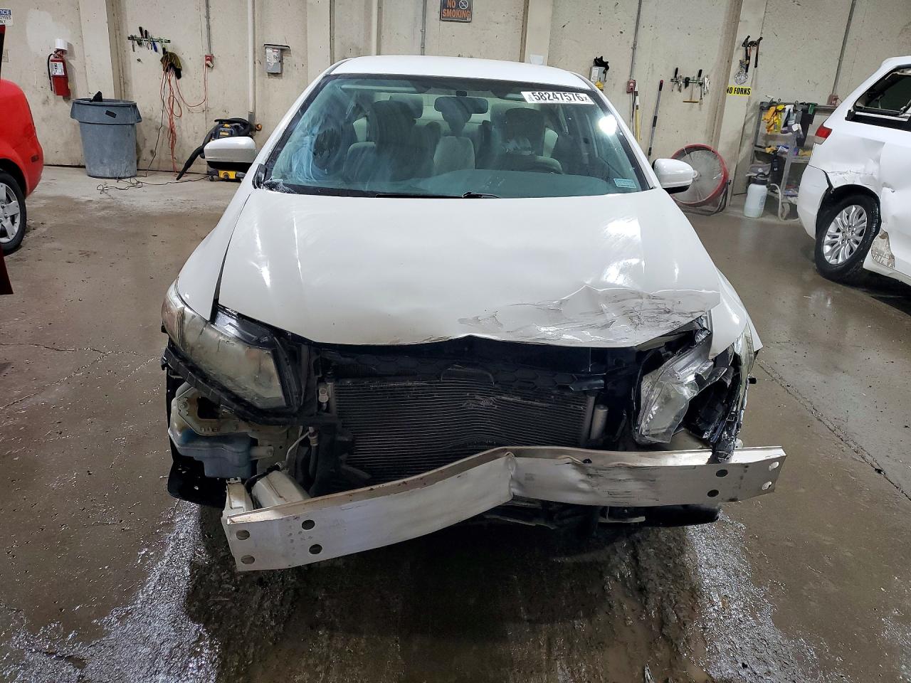 2015 Honda Civic Lx White vin: 2HGFB2F57FH504683