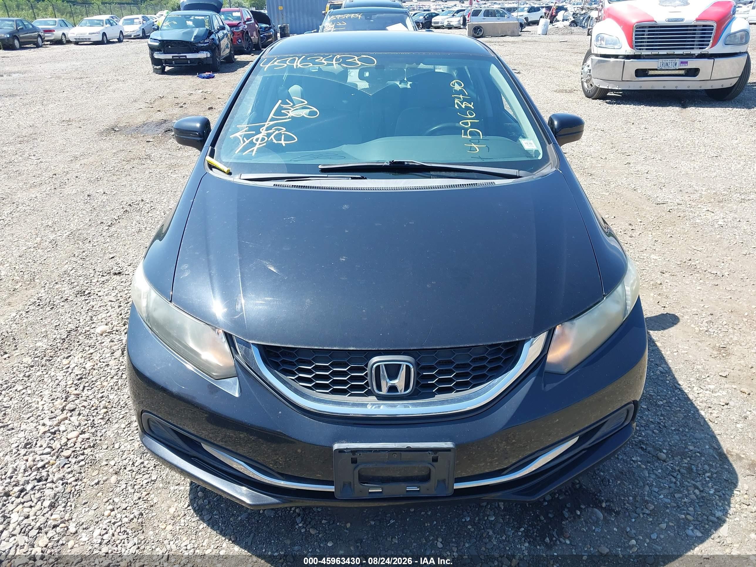 2015 Honda Civic Lx Black vin: 2HGFB2F57FH507079