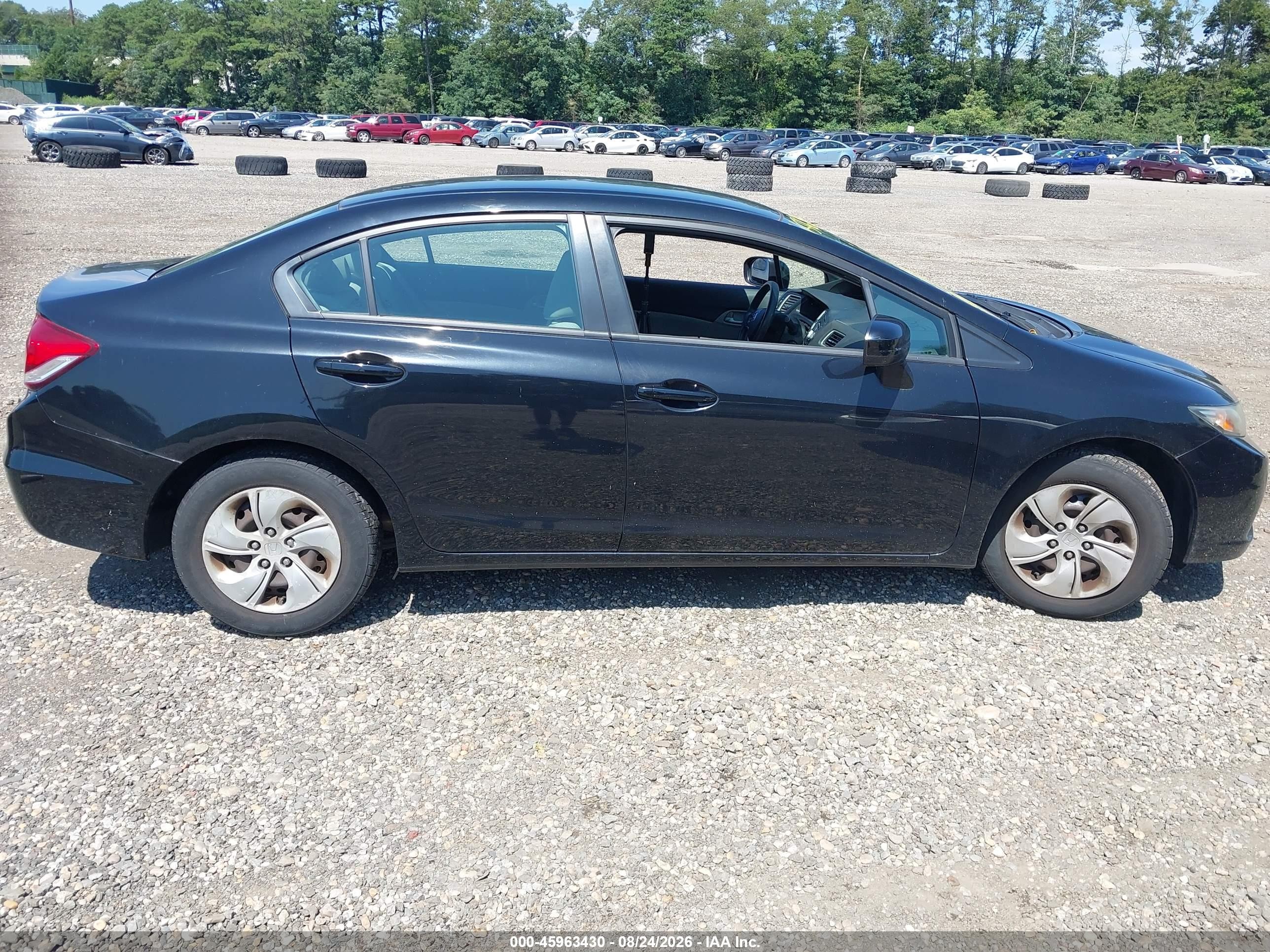 2015 Honda Civic Lx Black vin: 2HGFB2F57FH507079