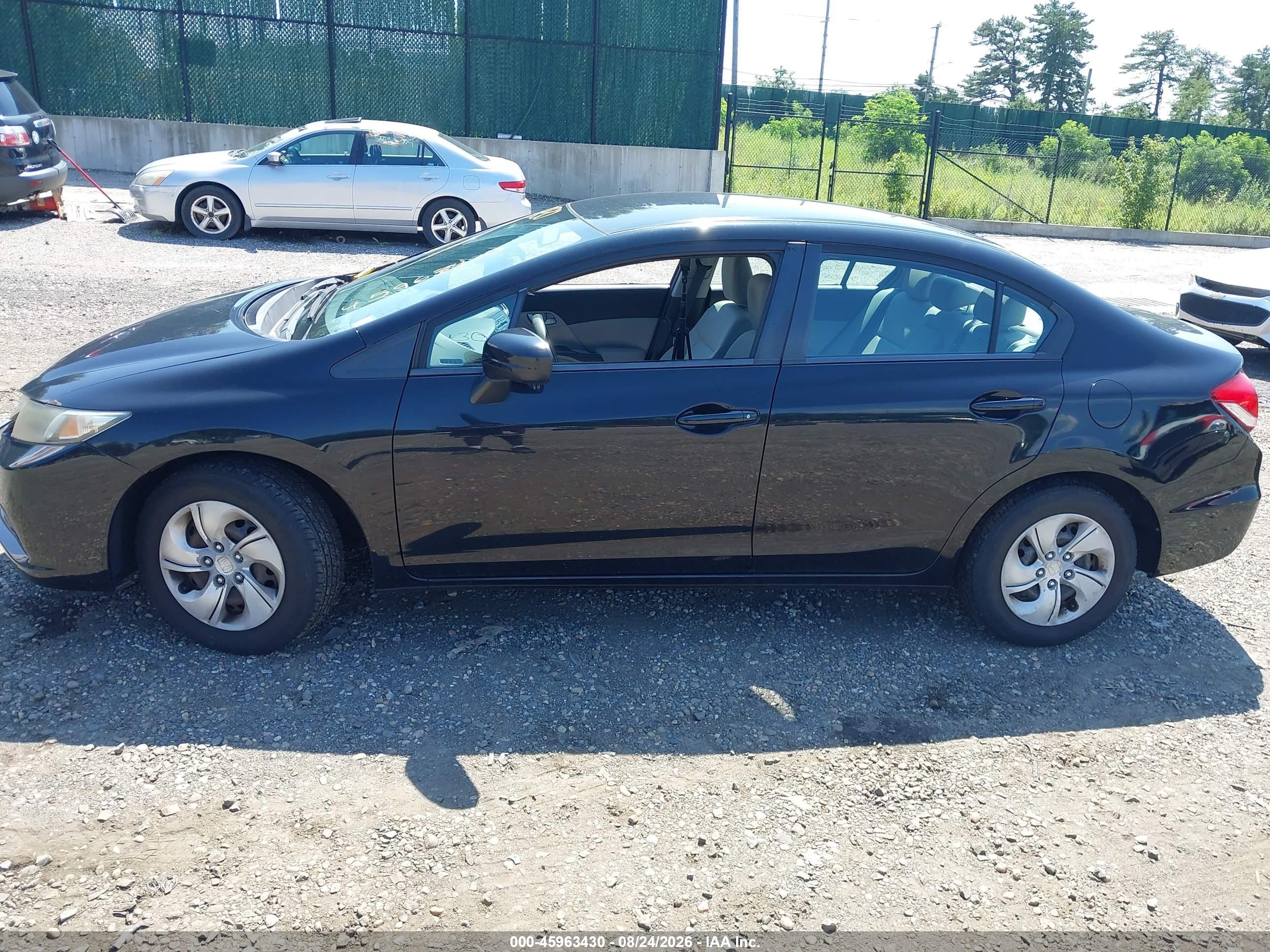 2015 Honda Civic Lx Black vin: 2HGFB2F57FH507079