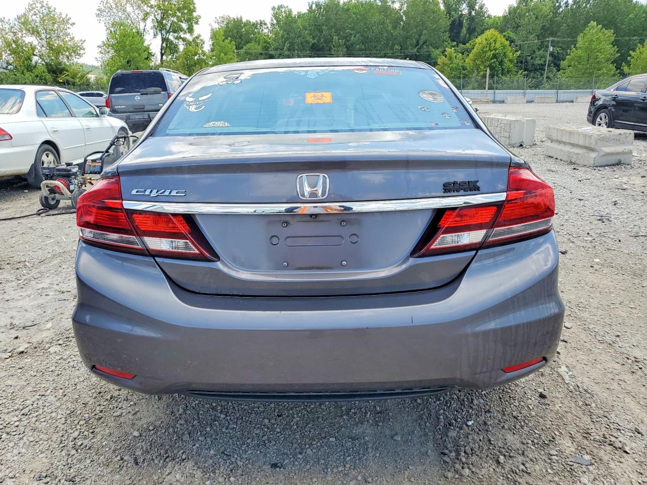 2015 Honda Civic Lx Gray vin: 2HGFB2F57FH508734