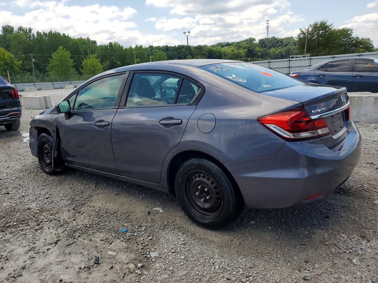 2015 Honda Civic Lx Gray vin: 2HGFB2F57FH508734