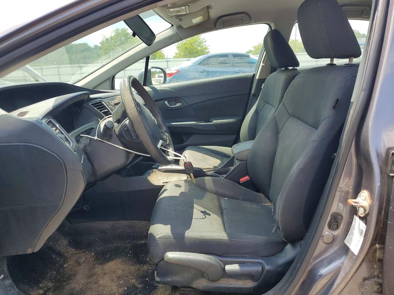 2015 Honda Civic Lx Gray vin: 2HGFB2F57FH508734