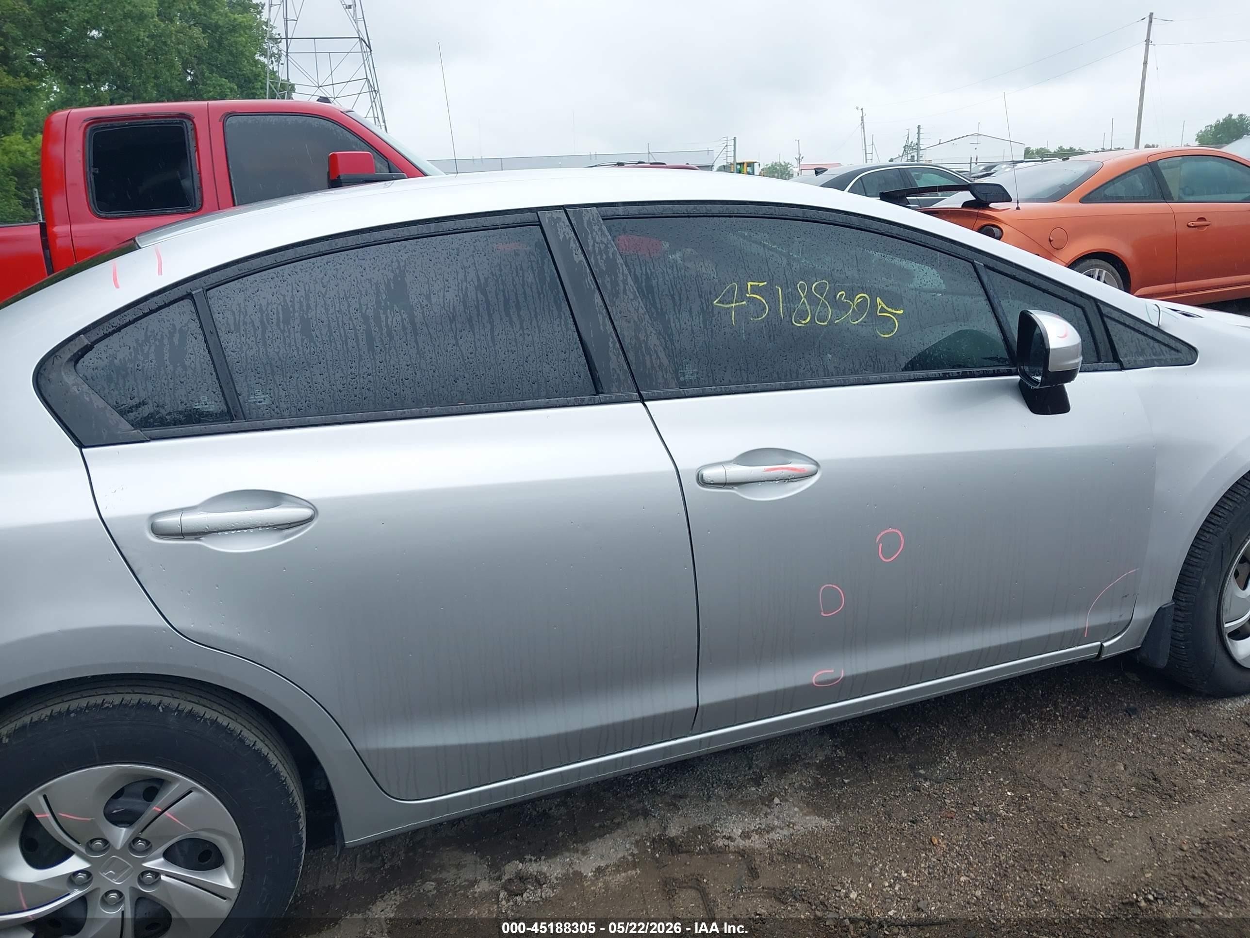 2015 Honda Civic Lx Silver vin: 2HGFB2F57FH519166