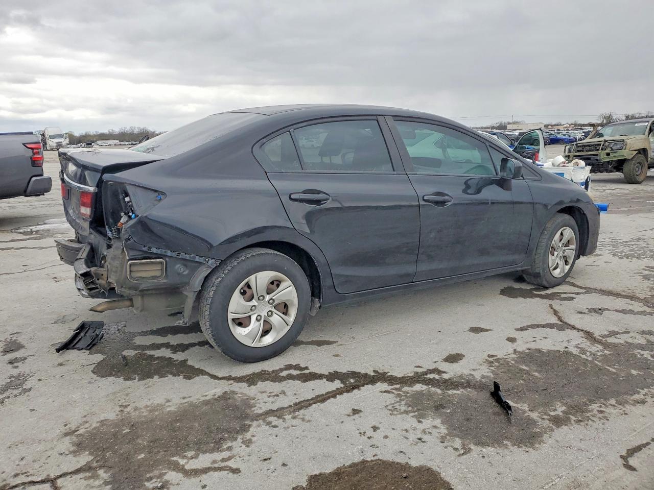 2015 Honda Civic Lx Черный vin: 2HGFB2F57FH524996