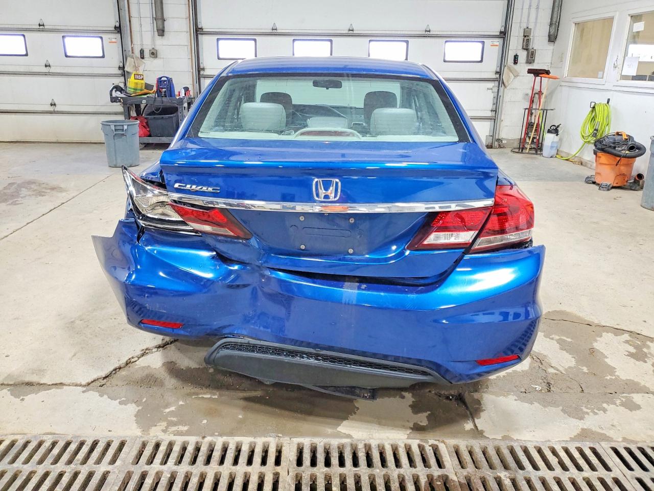 2015 Honda Civic Lx Blue vin: 2HGFB2F57FH540485
