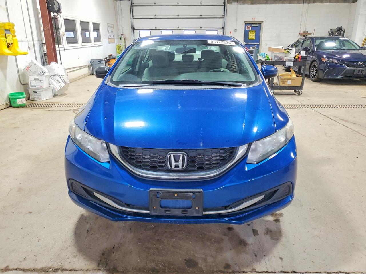 2015 Honda Civic Lx Blue vin: 2HGFB2F57FH540485