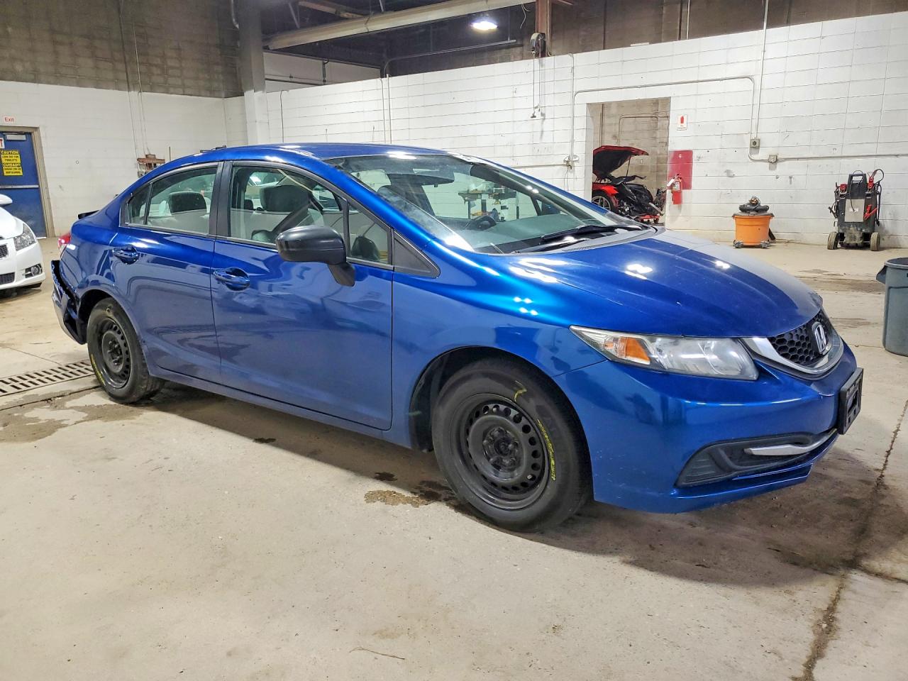2015 Honda Civic Lx Blue vin: 2HGFB2F57FH540485