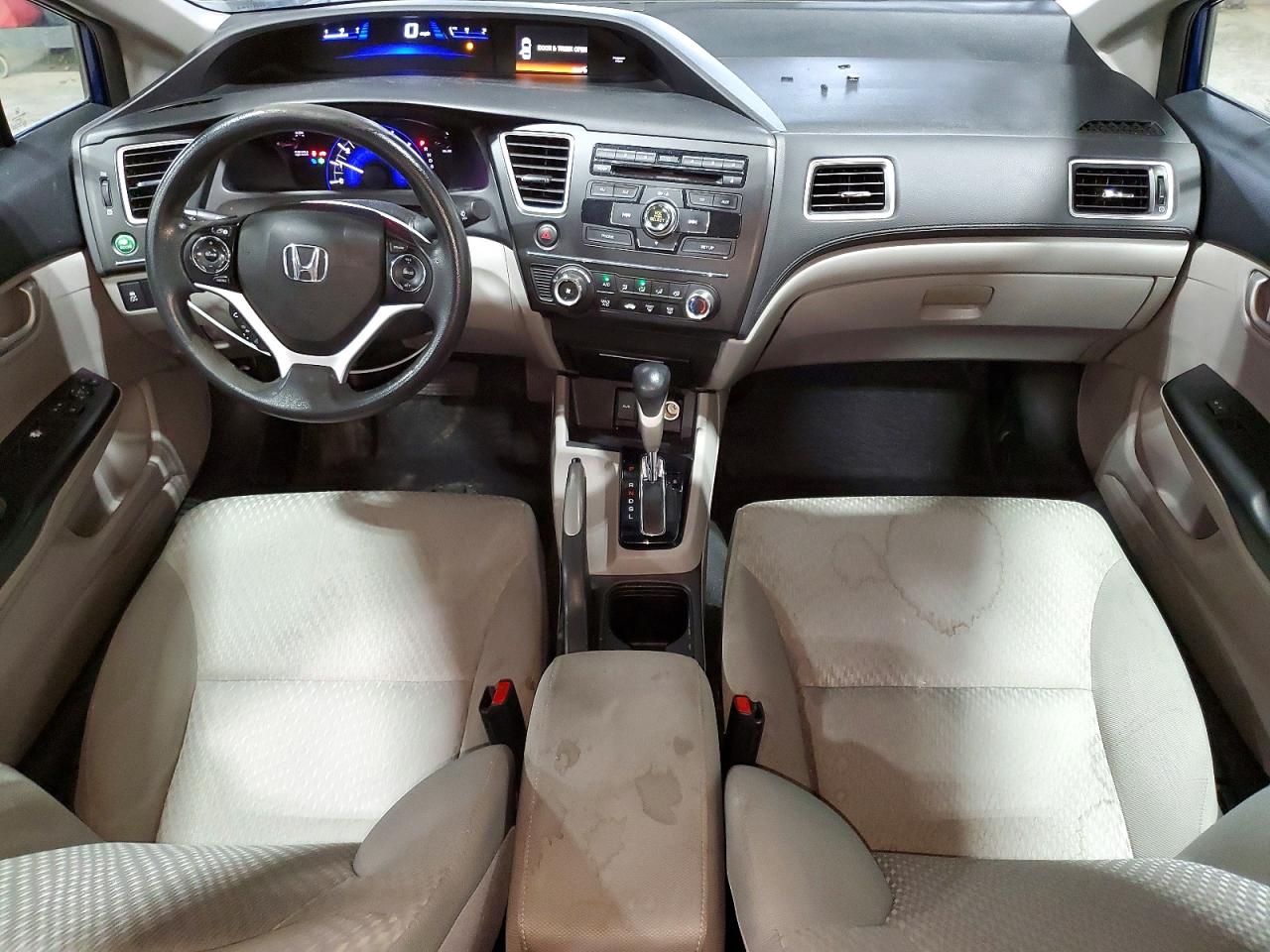 2015 Honda Civic Lx Blue vin: 2HGFB2F57FH540485