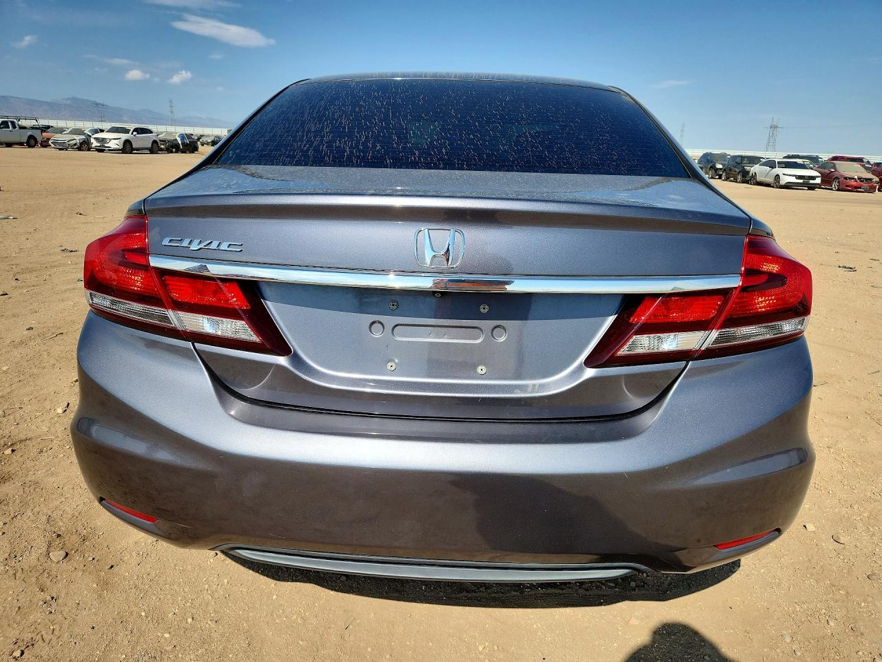 2015 Honda Civic Lx Gray vin: 2HGFB2F57FH544116