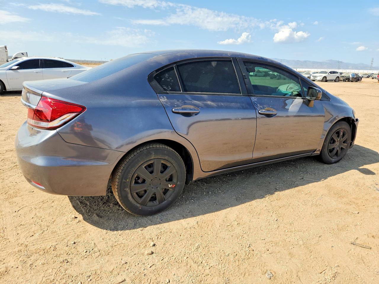 2015 Honda Civic Lx Gray vin: 2HGFB2F57FH544116