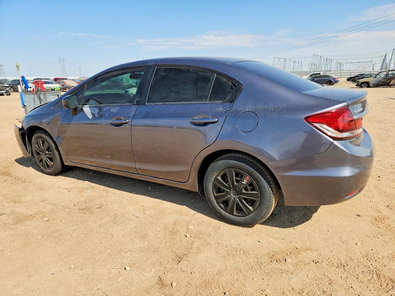 2015 Honda Civic Lx Gray vin: 2HGFB2F57FH544116