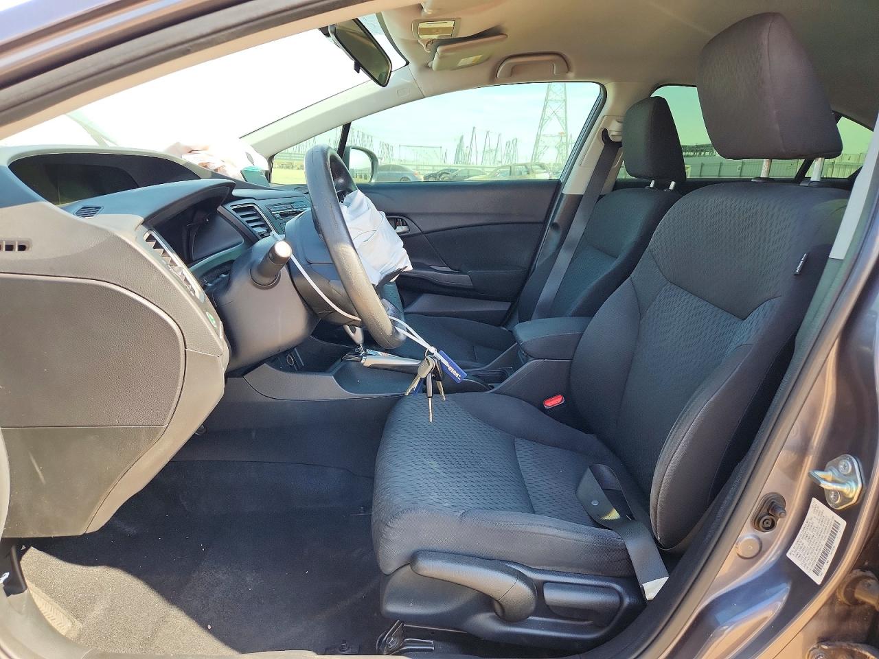 2015 Honda Civic Lx Gray vin: 2HGFB2F57FH544116