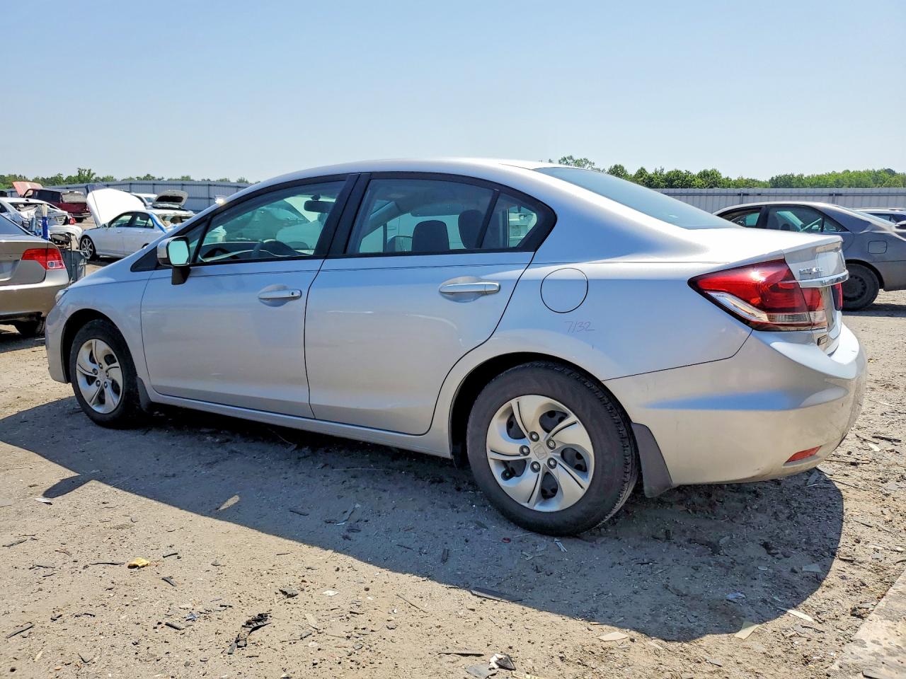 2015 Honda Civic Lx Silver vin: 2HGFB2F57FH546559