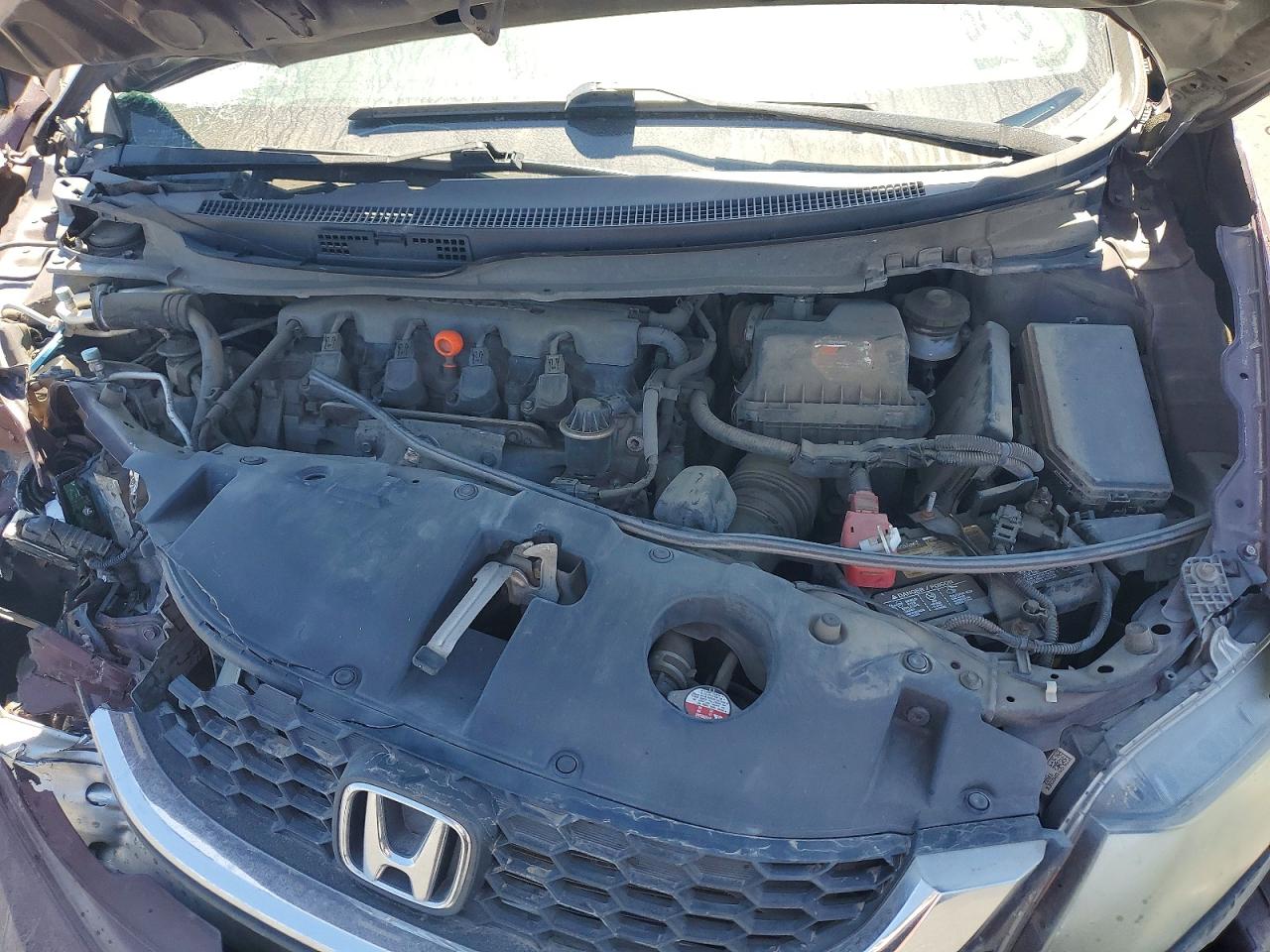 2015 Honda Civic Lx Burgundy vin: 2HGFB2F57FH555648