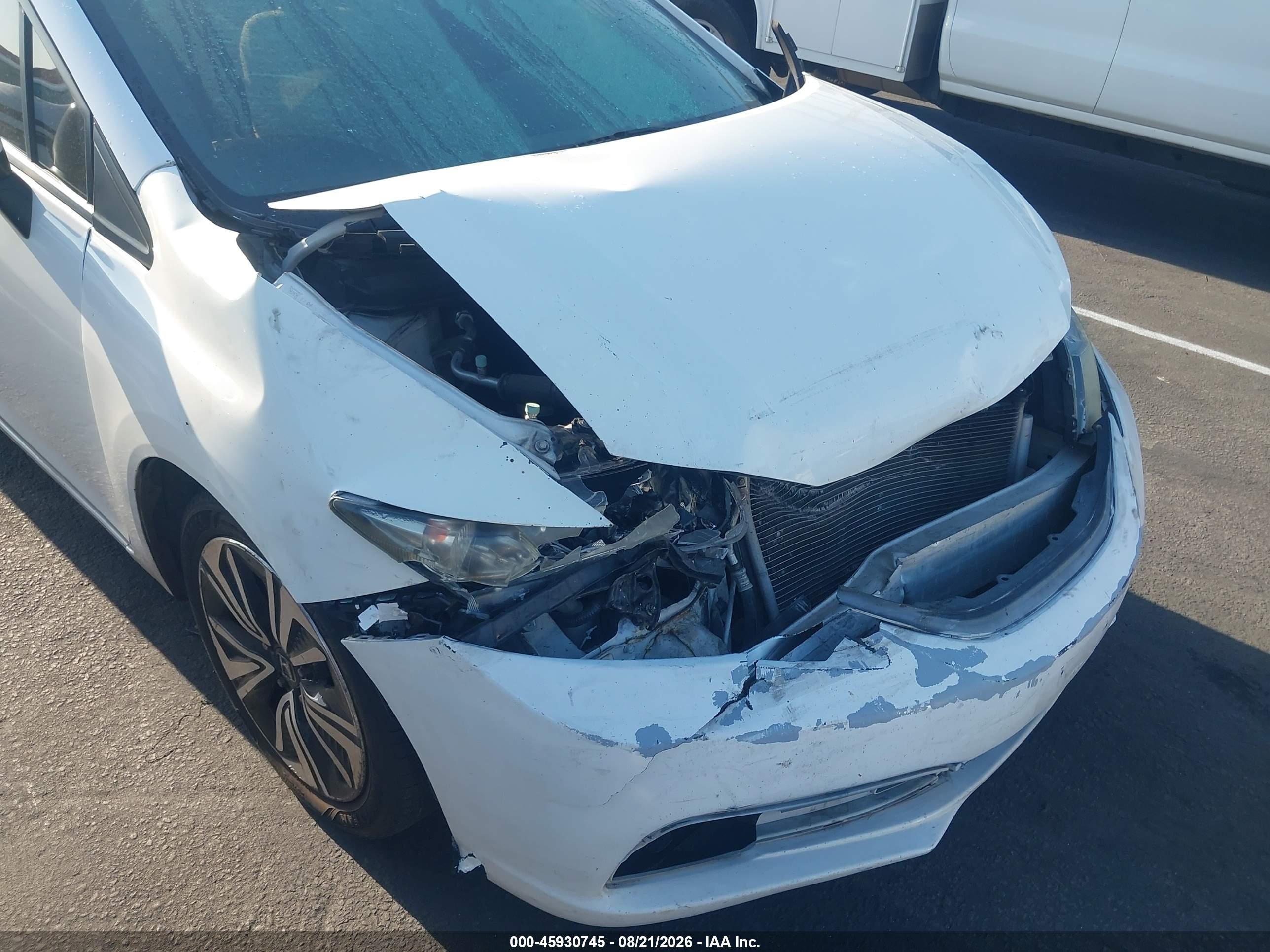 2015 Honda Civic Lx White vin: 2HGFB2F57FH560767