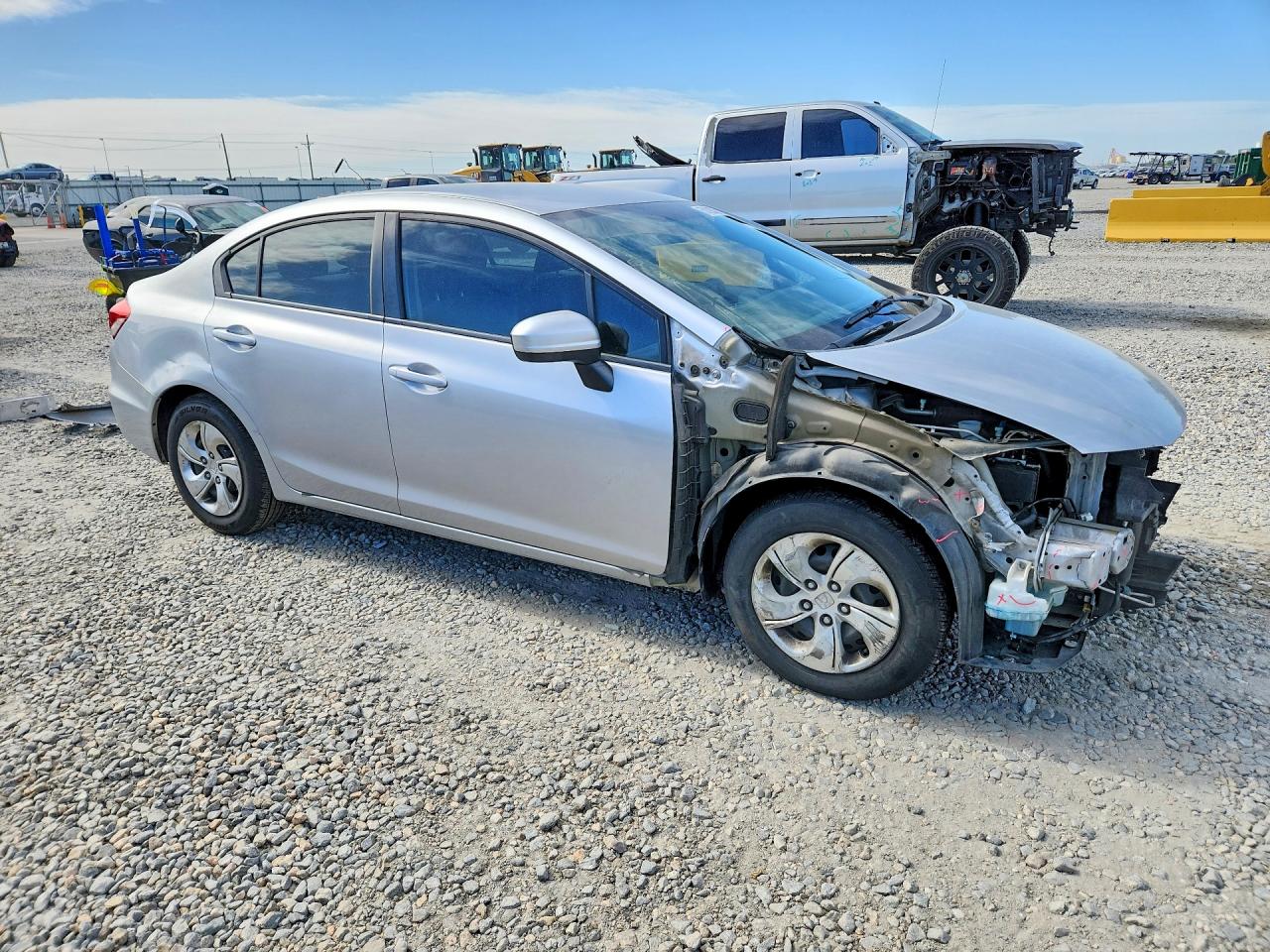2015 Honda Civic Lx Серебряный vin: 2HGFB2F57FH561076
