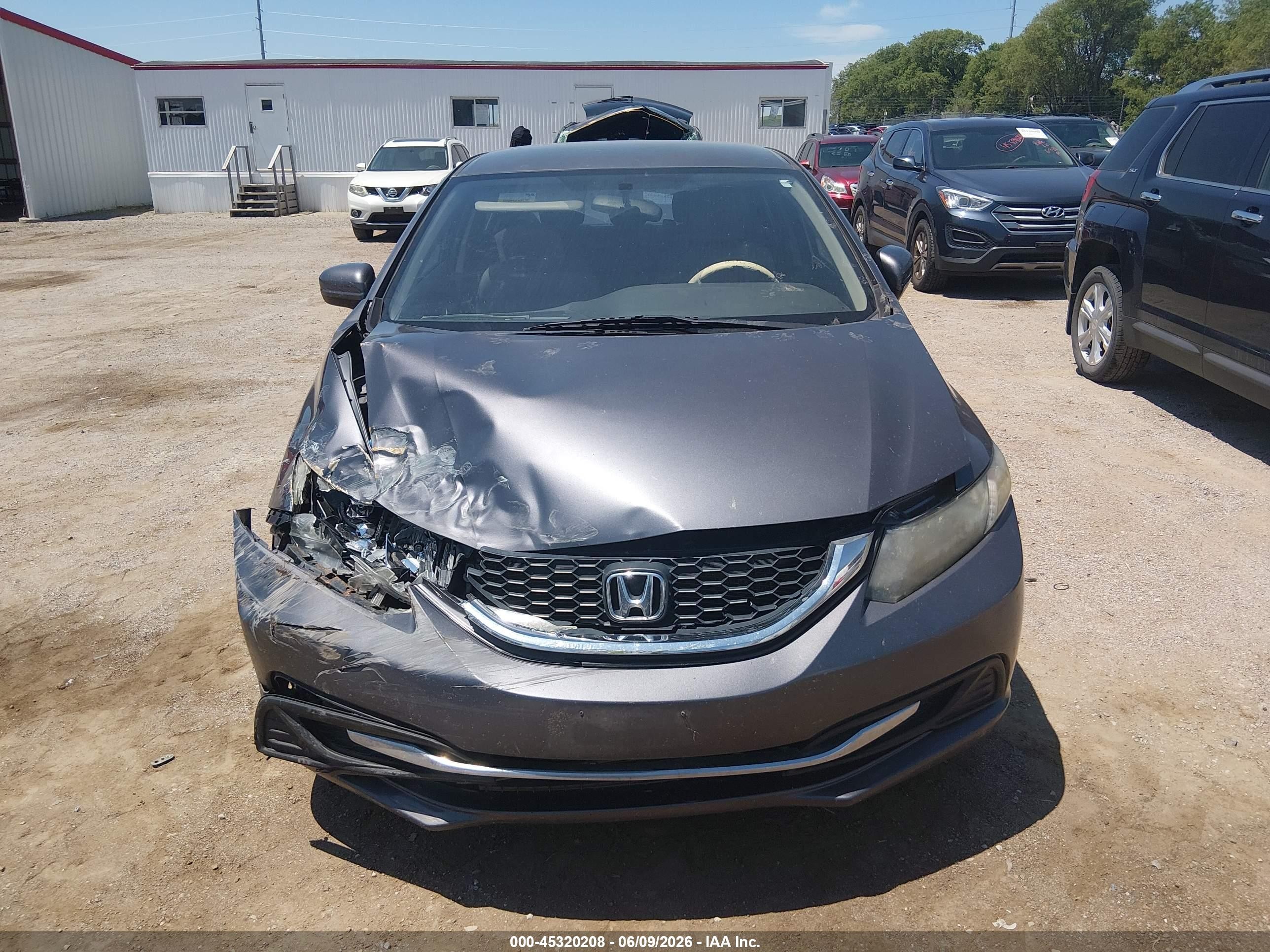 2015 Honda Civic Lx Gray vin: 2HGFB2F57FH562812