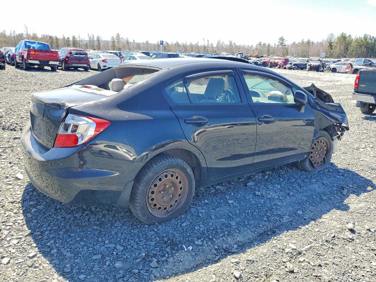 2012 Honda Civic Lx Черный vin: 2HGFB2F58CH112906