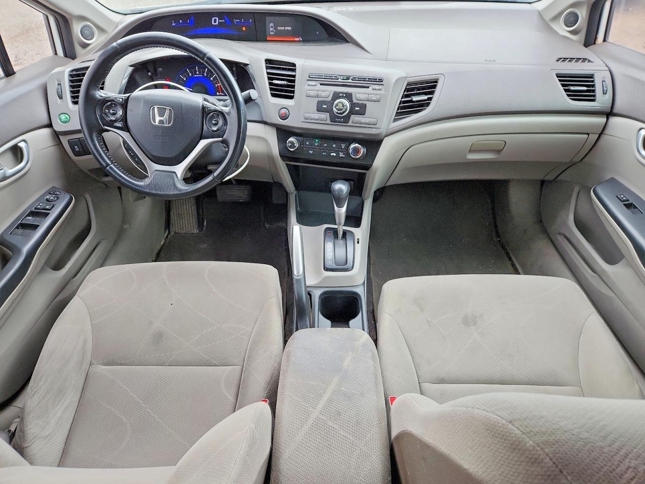 2012 Honda Civic Lx White vin: 2HGFB2F58CH114302