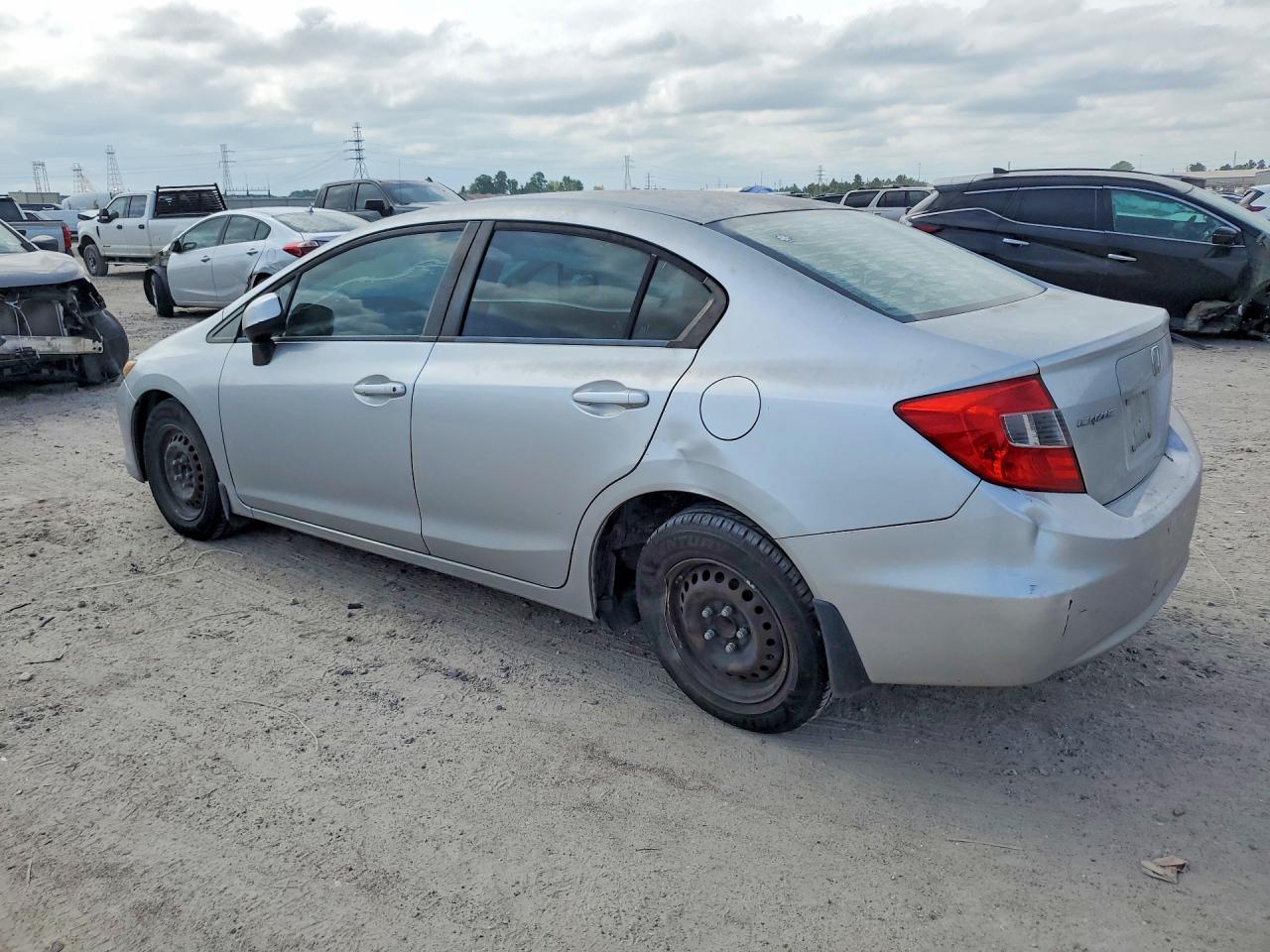 2012 Honda Civic Lx Silver vin: 2HGFB2F58CH308683