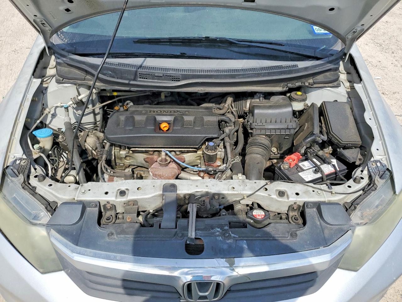 2012 Honda Civic Lx Silver vin: 2HGFB2F58CH308683