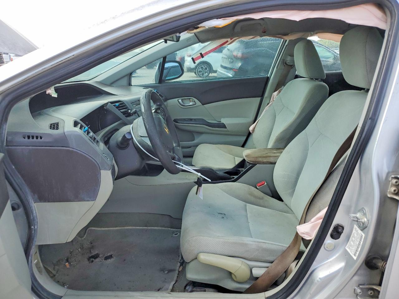 2012 Honda Civic Lx Silver vin: 2HGFB2F58CH308683