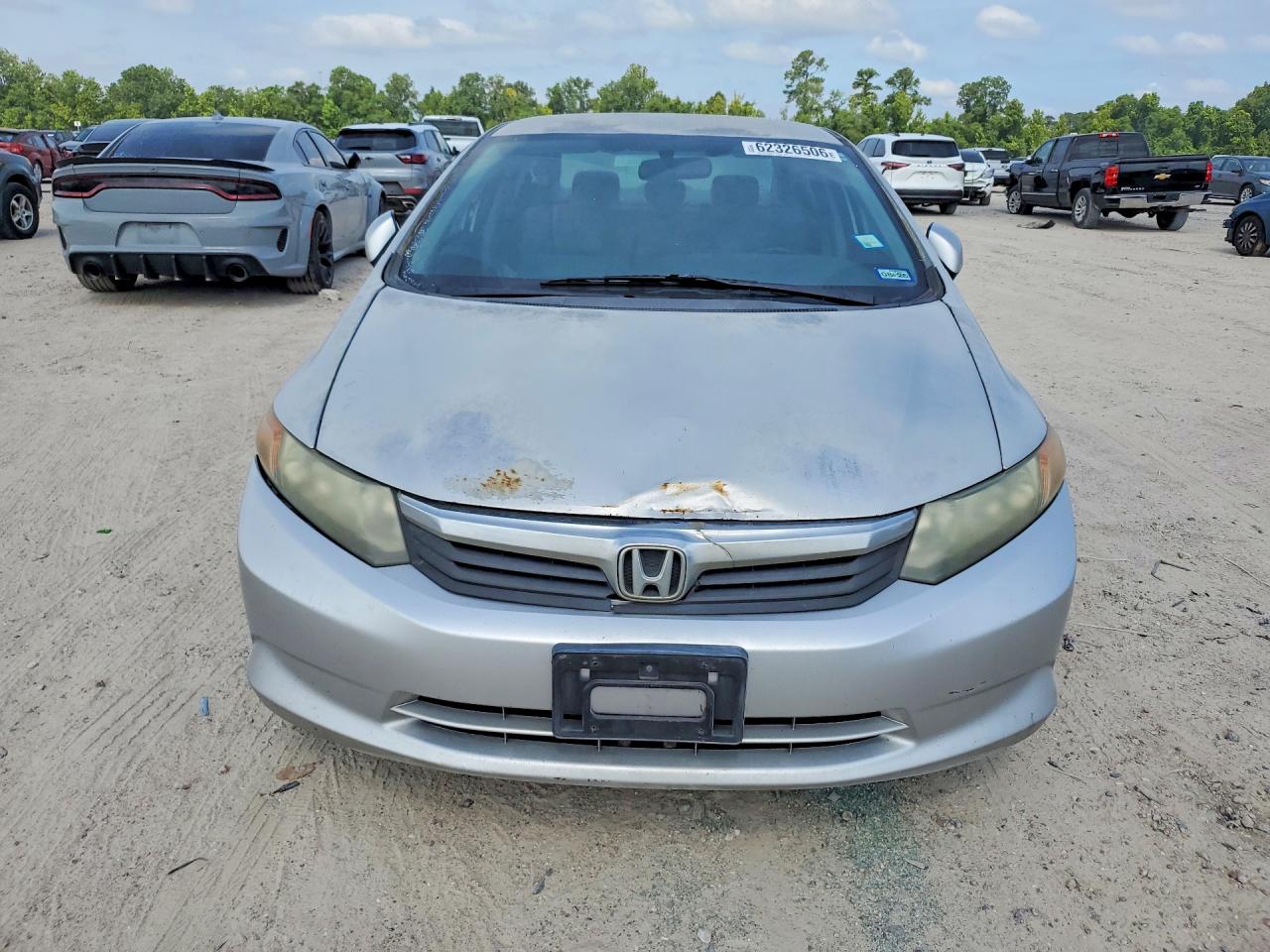 2012 Honda Civic Lx Silver vin: 2HGFB2F58CH308683