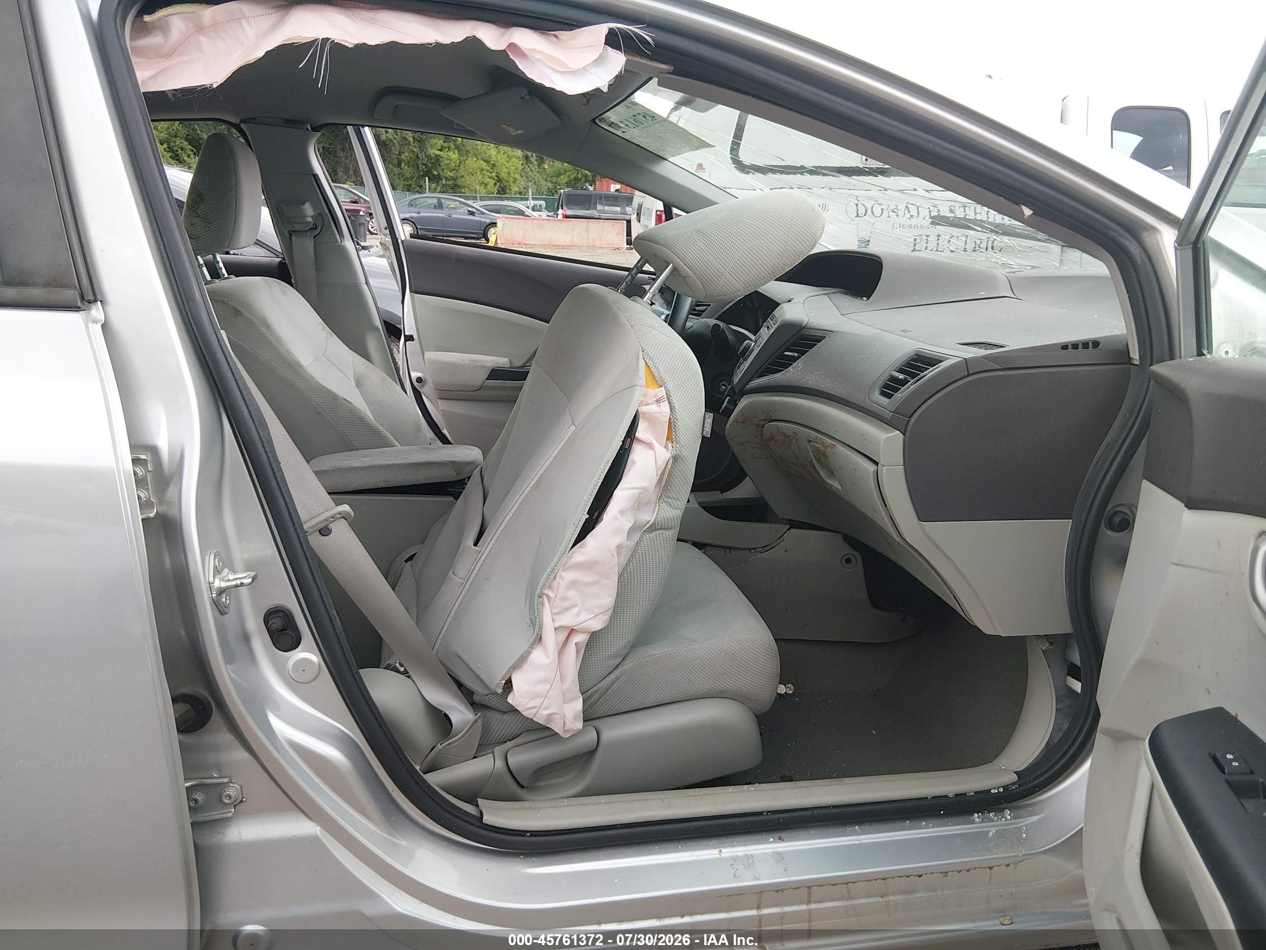 2012 Honda Civic Lx Silver vin: 2HGFB2F58CH308988