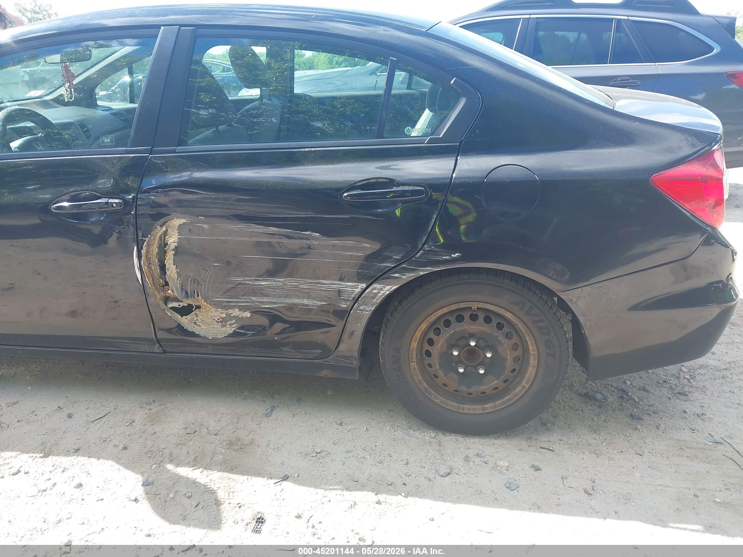 2012 Honda Civic Lx Черный vin: 2HGFB2F58CH312989