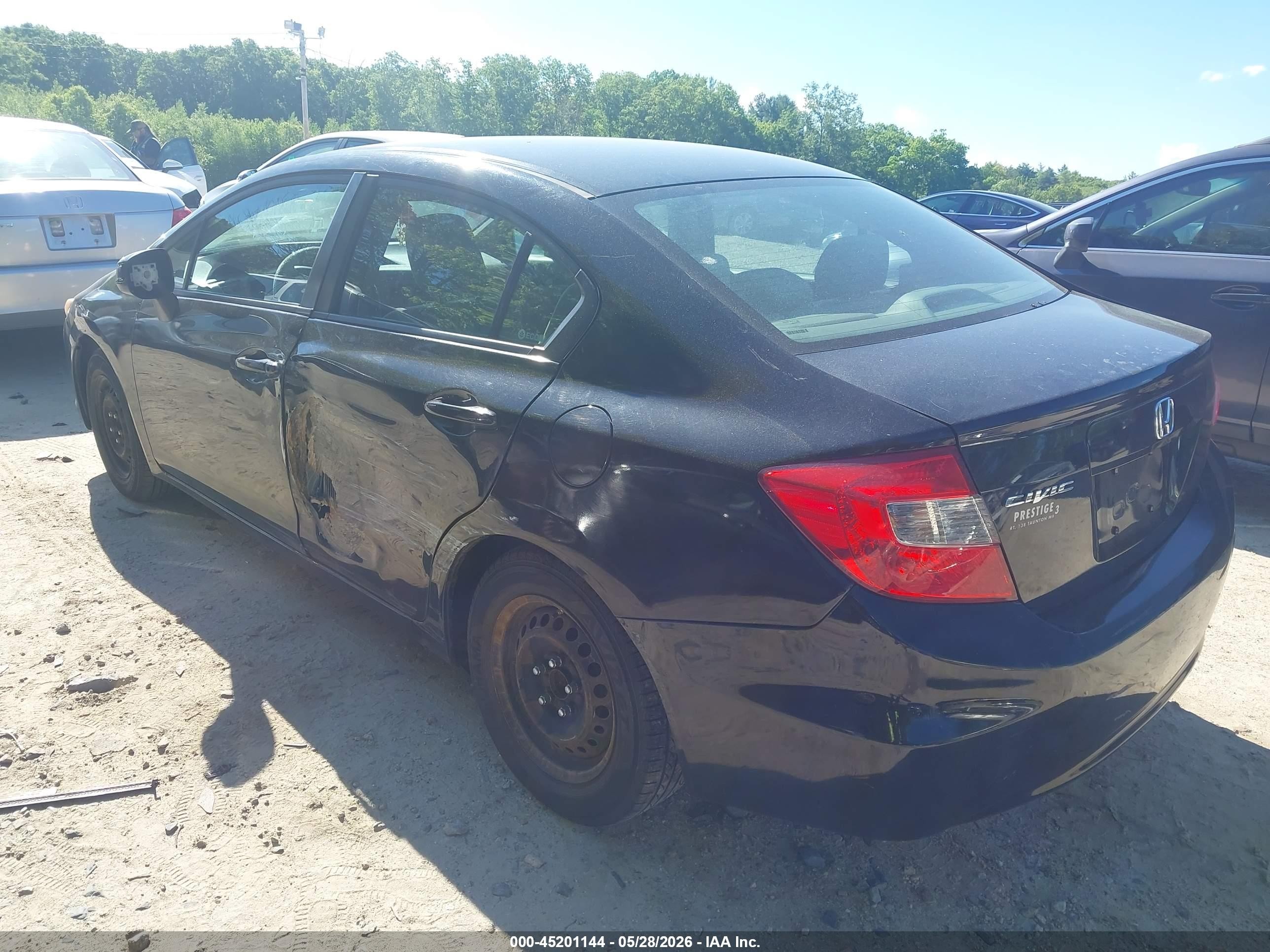 2012 Honda Civic Lx Черный vin: 2HGFB2F58CH312989