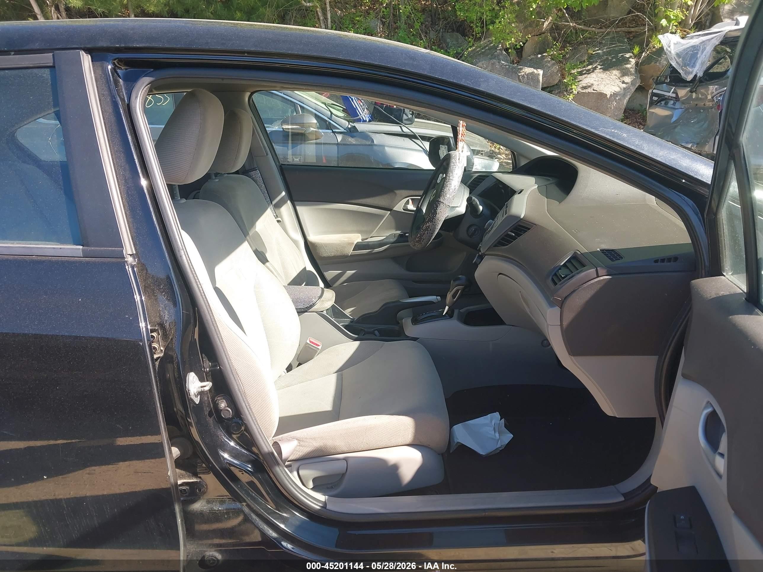 2012 Honda Civic Lx Черный vin: 2HGFB2F58CH312989