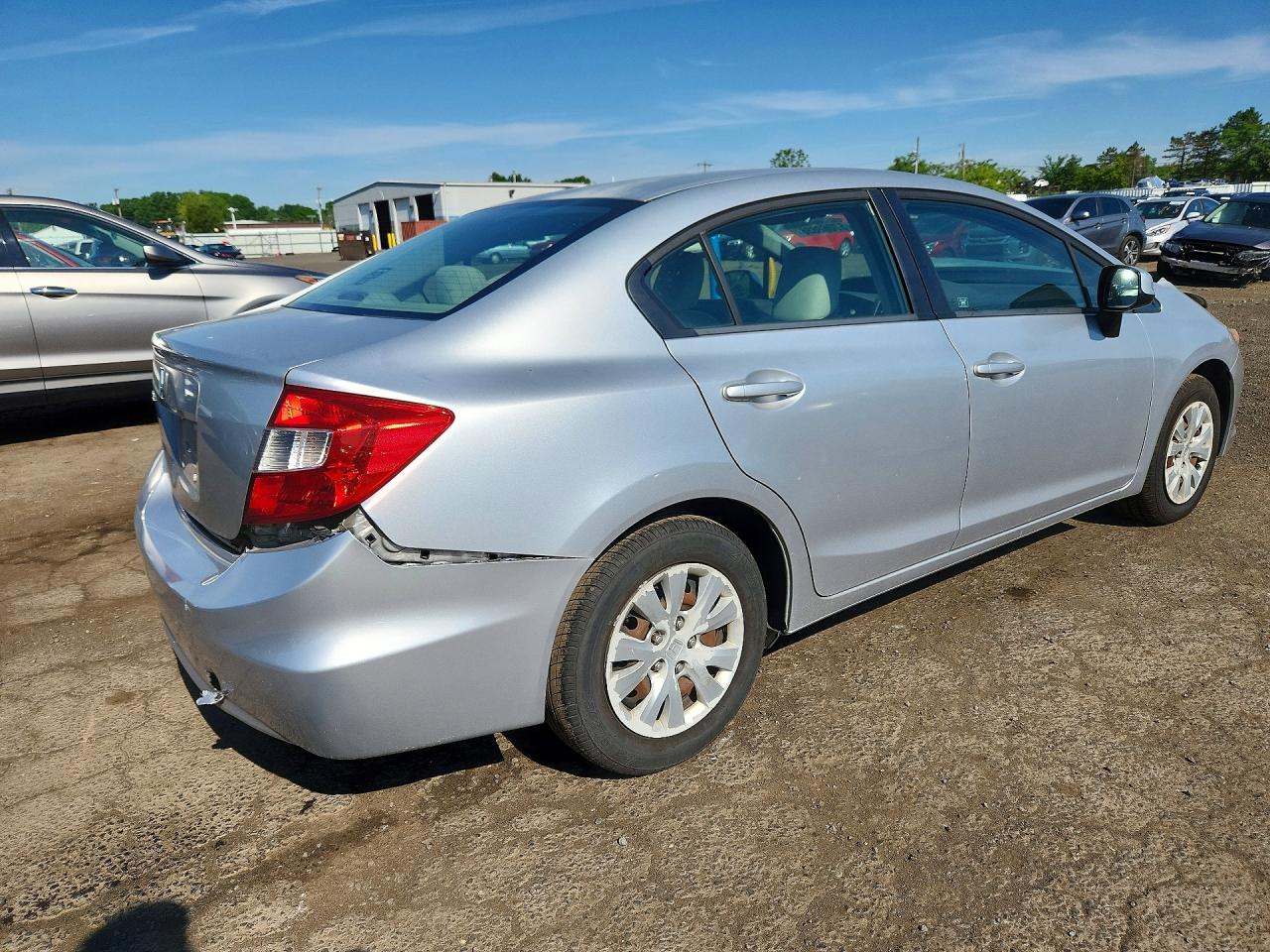 2012 Honda Civic Lx Silver vin: 2HGFB2F58CH314354