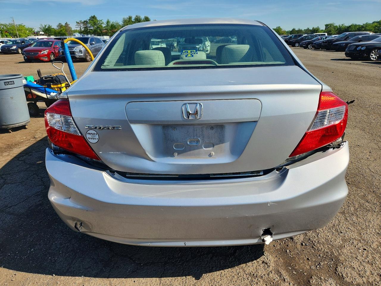 2012 Honda Civic Lx Silver vin: 2HGFB2F58CH314354