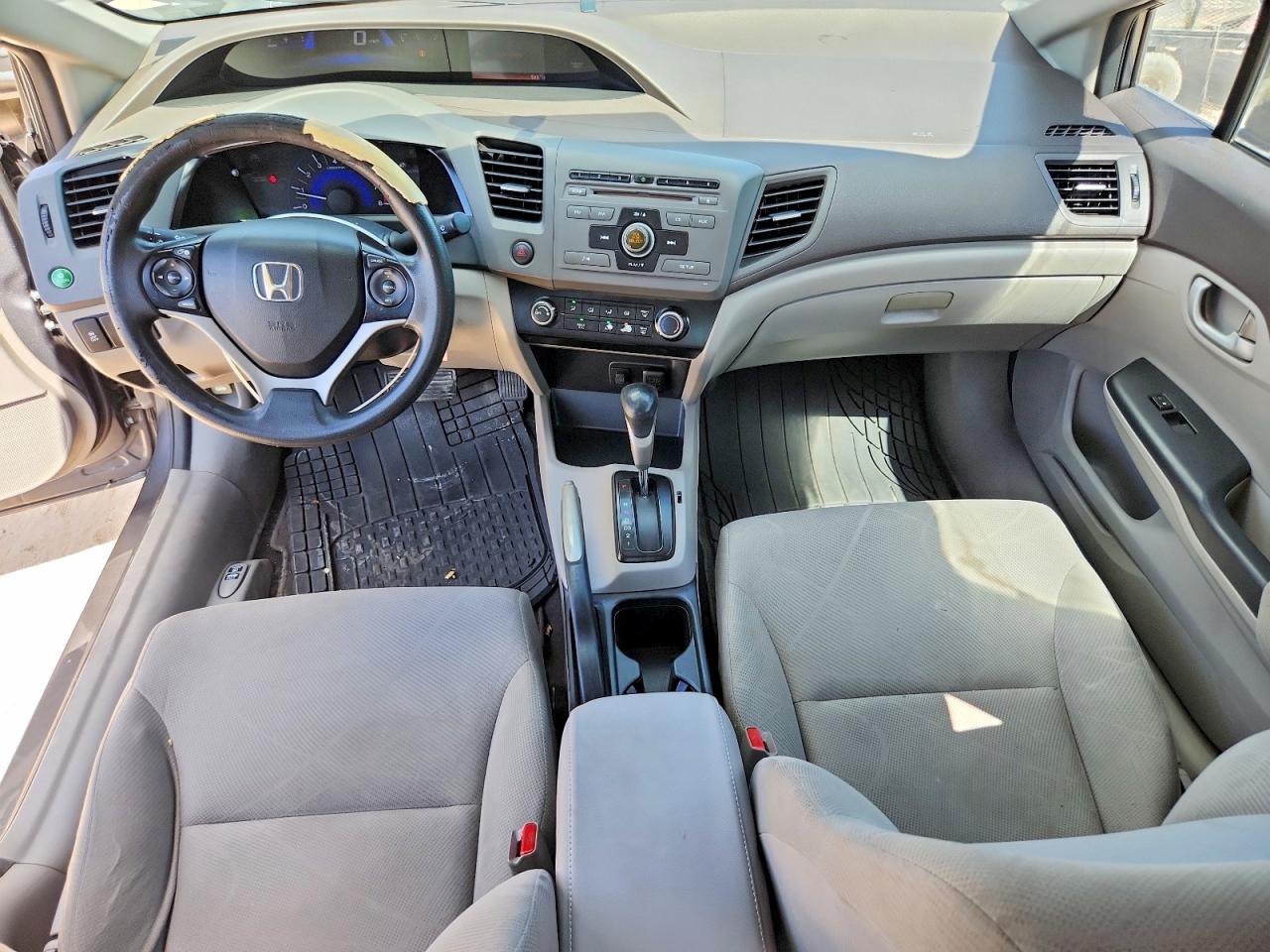 2012 Honda Civic Lx Gray vin: 2HGFB2F58CH325189