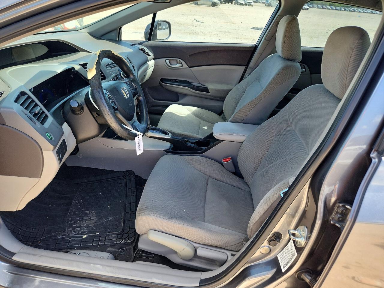 2012 Honda Civic Lx Gray vin: 2HGFB2F58CH325189