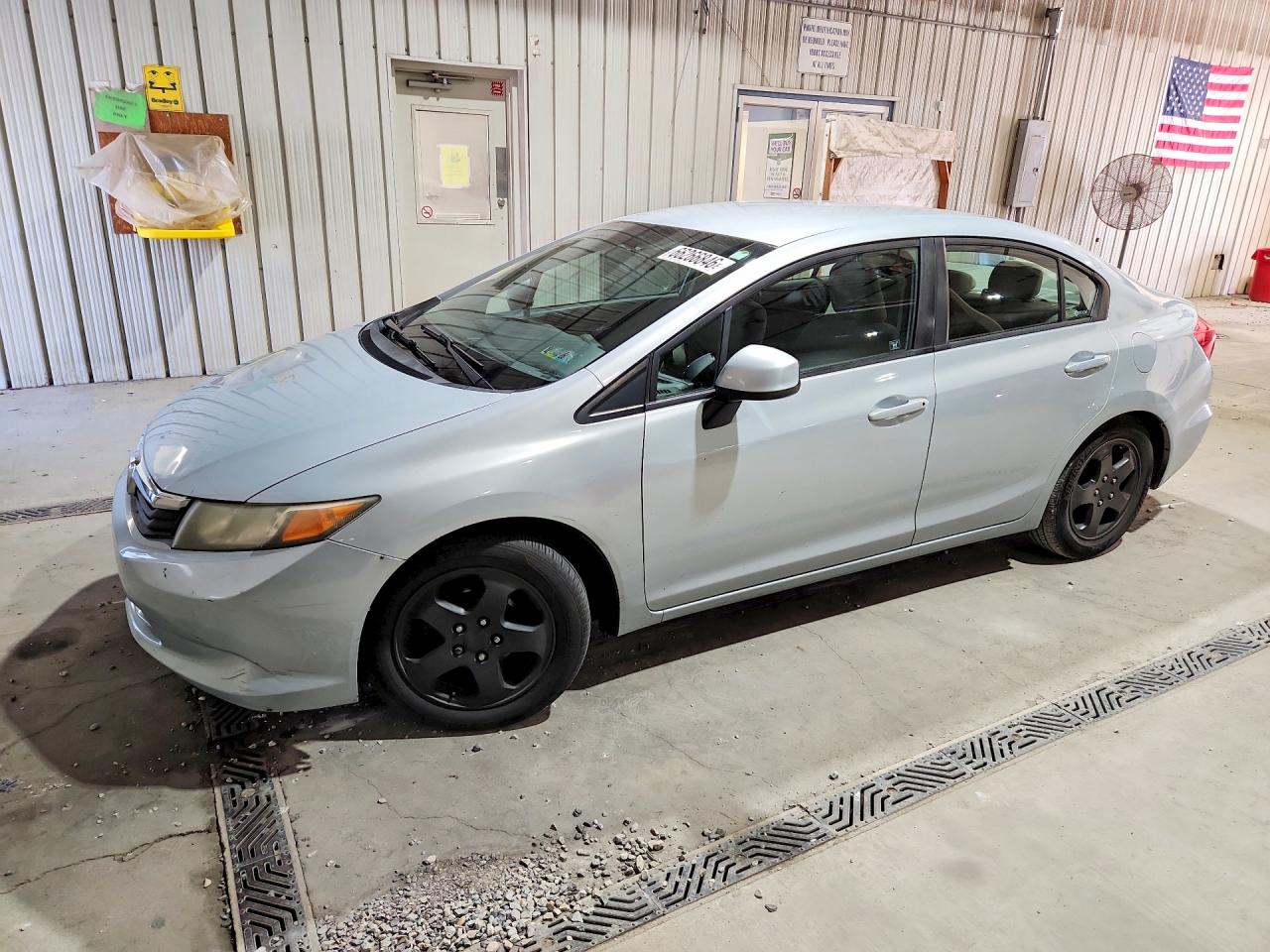 2012 Honda Civic Lx Silver vin: 2HGFB2F58CH504056