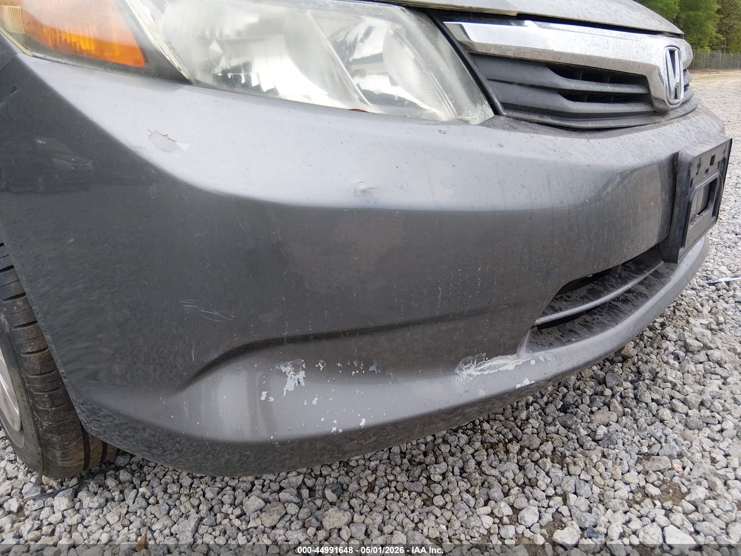 2012 Honda Civic Lx Gray vin: 2HGFB2F58CH504591