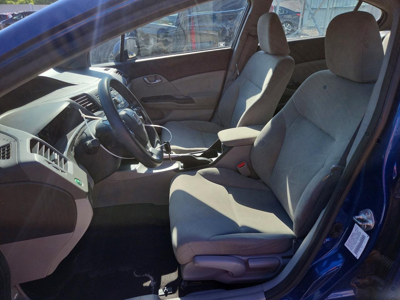2012 Honda Civic Lx Blue vin: 2HGFB2F58CH511055
