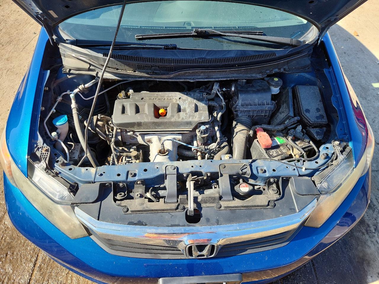2012 Honda Civic Lx Blue vin: 2HGFB2F58CH511055
