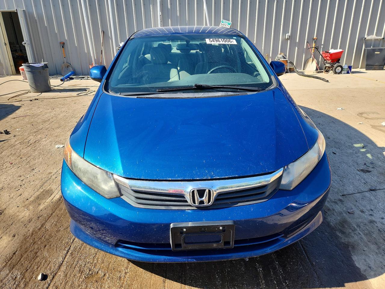 2012 Honda Civic Lx Blue vin: 2HGFB2F58CH511055