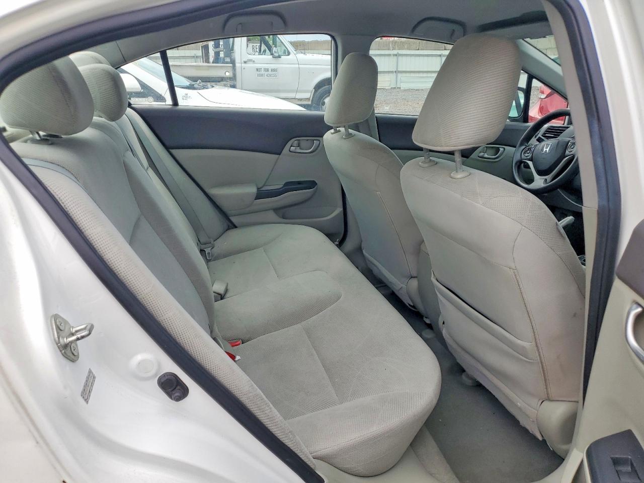 2012 Honda Civic Lx White vin: 2HGFB2F58CH521004