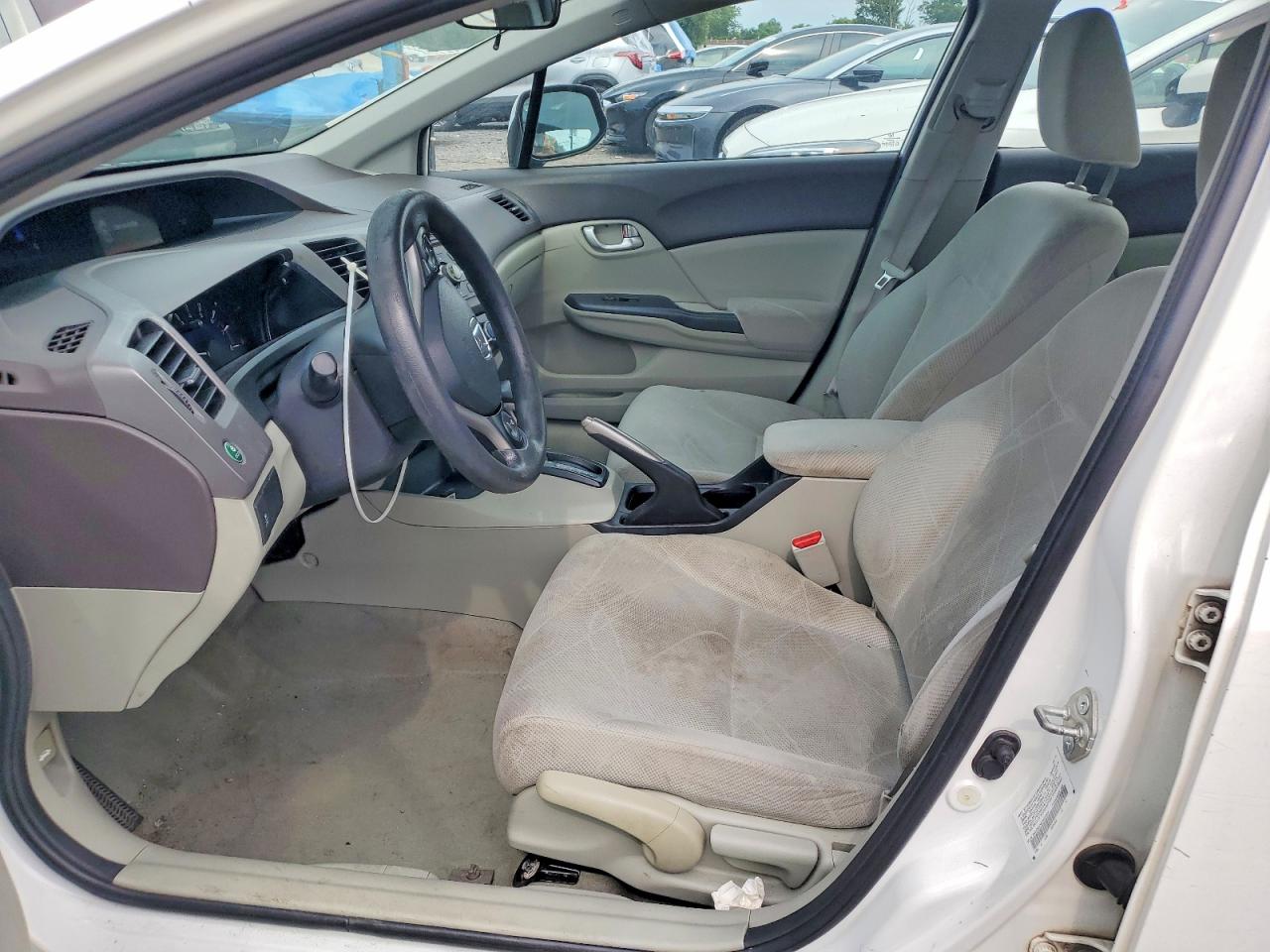 2012 Honda Civic Lx White vin: 2HGFB2F58CH521004
