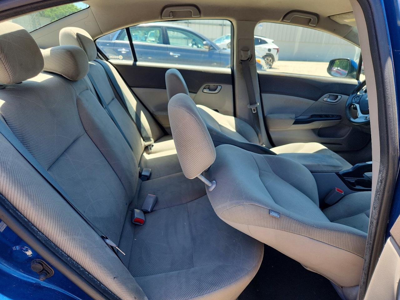2012 Honda Civic Lx Blue vin: 2HGFB2F58CH533797